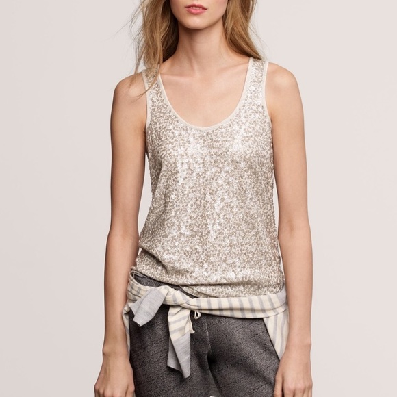 j crew sequin top
